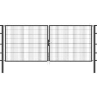 Alberts Zaundoppeltür "Flexo" 400 cm Breite, in versch. Höhen von Alberts