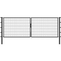 Alberts Zaundoppeltür "Flexo" 400 cm Breite, in versch. Höhen von Alberts
