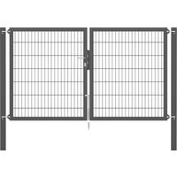 Alberts Zaundoppeltür "Flexo Plus" anthrazit, verschiedene Abmessungen von Alberts