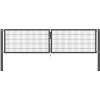 Alberts Zaundoppeltür "Flexo Plus" anthrazit, verschiedene Abmessungen von Alberts