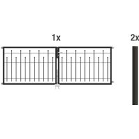 Alberts Zaundoppeltür "Madrid" Breite: 300cm, in verschiedenen Höhen von Alberts