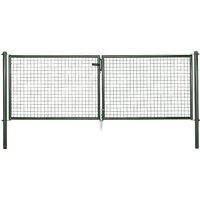 Alberts Zaundoppeltür "Wellengitter-Doppeltor mit Zubehör" Höhe: 100 - 125 cm, Breite: 299 cm von Alberts