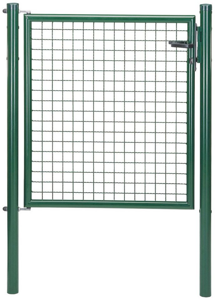 Alberts Zauneinzeltür Wellengitter-Einzeltor mit Zubehör, Höhe: 100 cm, Breite: 106 cm, grün von Alberts