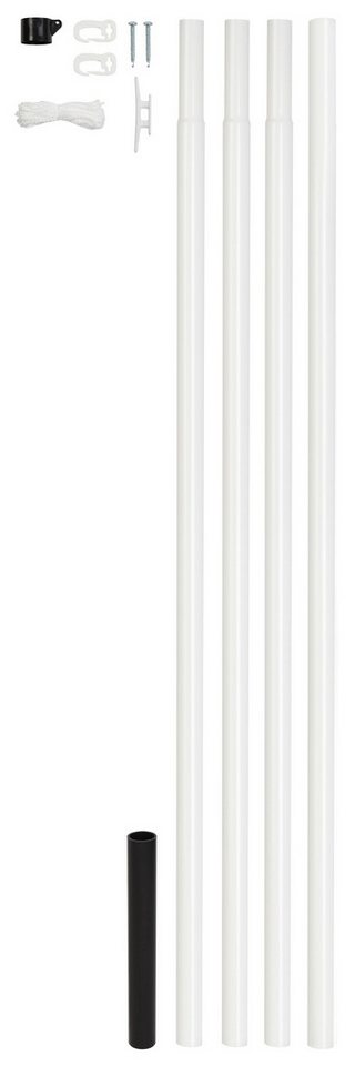 Alberts Zaun Fahnenmast,weiß,zE,⌀42/6150, Fahnenmast Alu Fahnenstange Flaggenmast Stange Teleskop Ø 42 mm 615 c Alberts Zaun Fahnenmast,weiß,zE,⌀42/6150, Fahnenmast Alu Fahnenstange Flaggenmast Stange Teleskop Ø 42 mm 615 c von Alberts