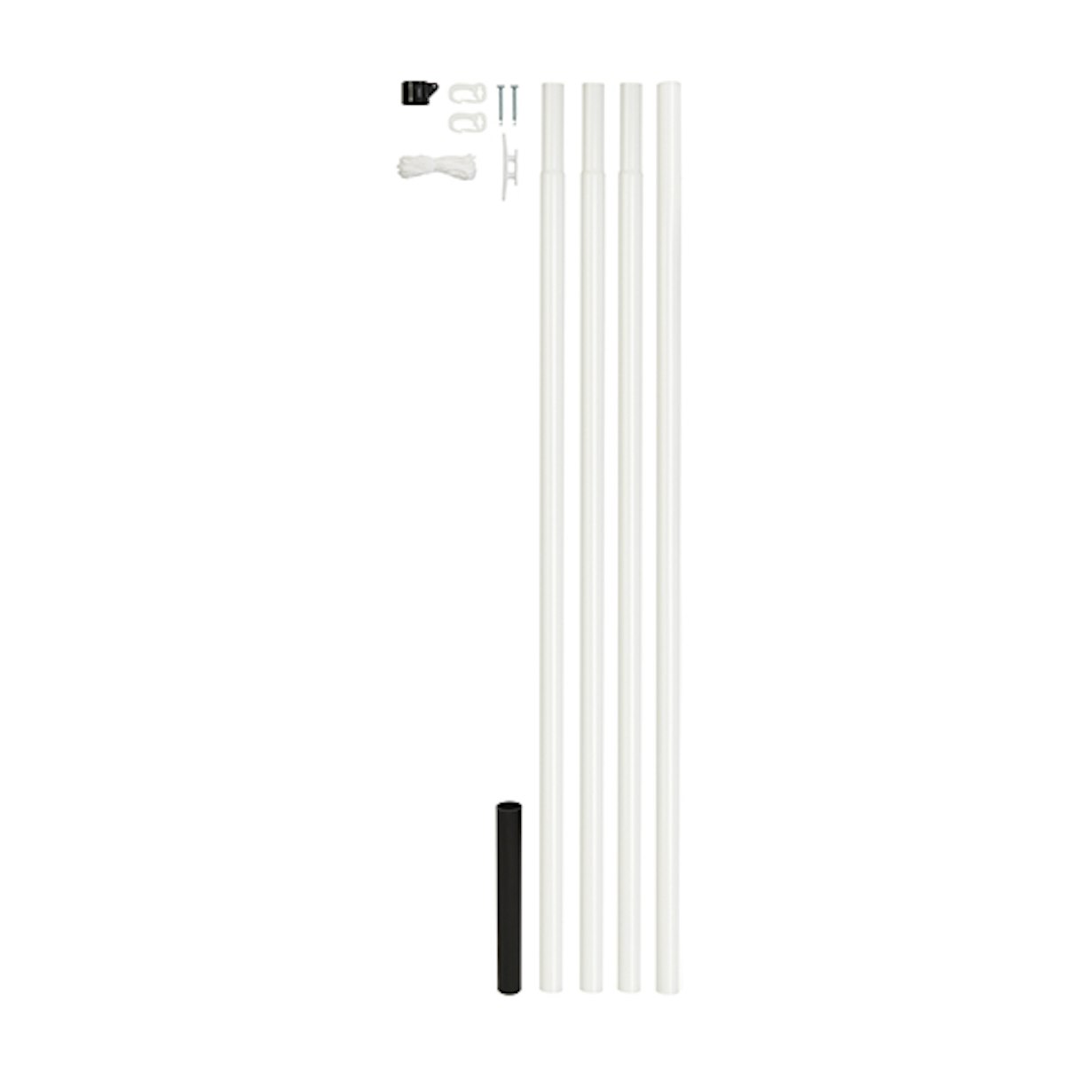 Fahnenmast Alu weiss mit Zubehör 5750 mm Fahnenmast Alu weiss mit Zubehör 5750 mm von Alberts