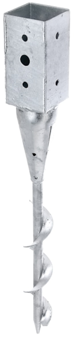 Alberts® Einschraub-Bodenhülse für Vierkantholzpfosten 71x71mm Höhe: 595mm von Alberts