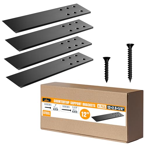Albo Versteckte Halterung für Arbeitsplatten (30,5 cm (12 Zoll), 4 Stück von Albo