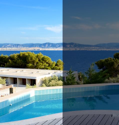 KA 20 SR Silber/Silber Lichtdurchlässigkeit 15% | Fenster außen - Sonnen-/Hitze-/UV-Schutz - Blickdicht - Sichtschutz - selbstklebend (100 x 122/152cm) Größe Laufmeter x 152cm Breite von Albrecht Windowfilm