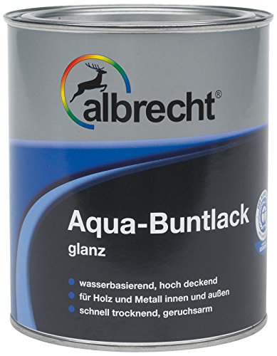 Albrecht Aqua-Buntlack glanz RAL 3000 750 ml, rot, 3400505900300000750 von Albrecht