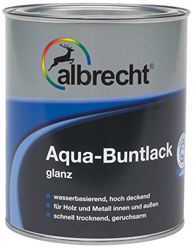 Albrecht Aqua-Buntlack glanz RAL 7001 750 ml, grau, 3400505900700100750 von Albrecht