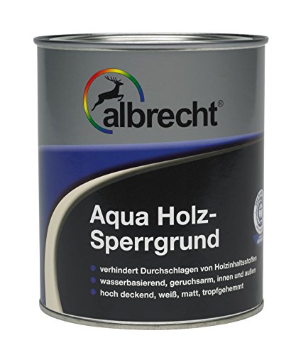 Albrecht Aqua Holz-Sperrgrund 750ml, 1 Stück, Weiss, 3400657012000000750 von Albrecht