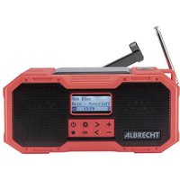 Albrecht DR 112 Outdoorradio DAB+, UKW Notfallradio, USB, Bluetooth® Akku-Ladefunktion, Handkurbel, von Albrecht