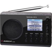 Albrecht DR 70 Kofferradio DAB+, UKW Taschenlampe Schwarz von Albrecht