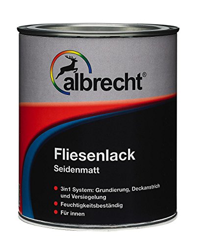 Albrecht Fliesenlack weiß seidenmatt 750ml von Albrecht