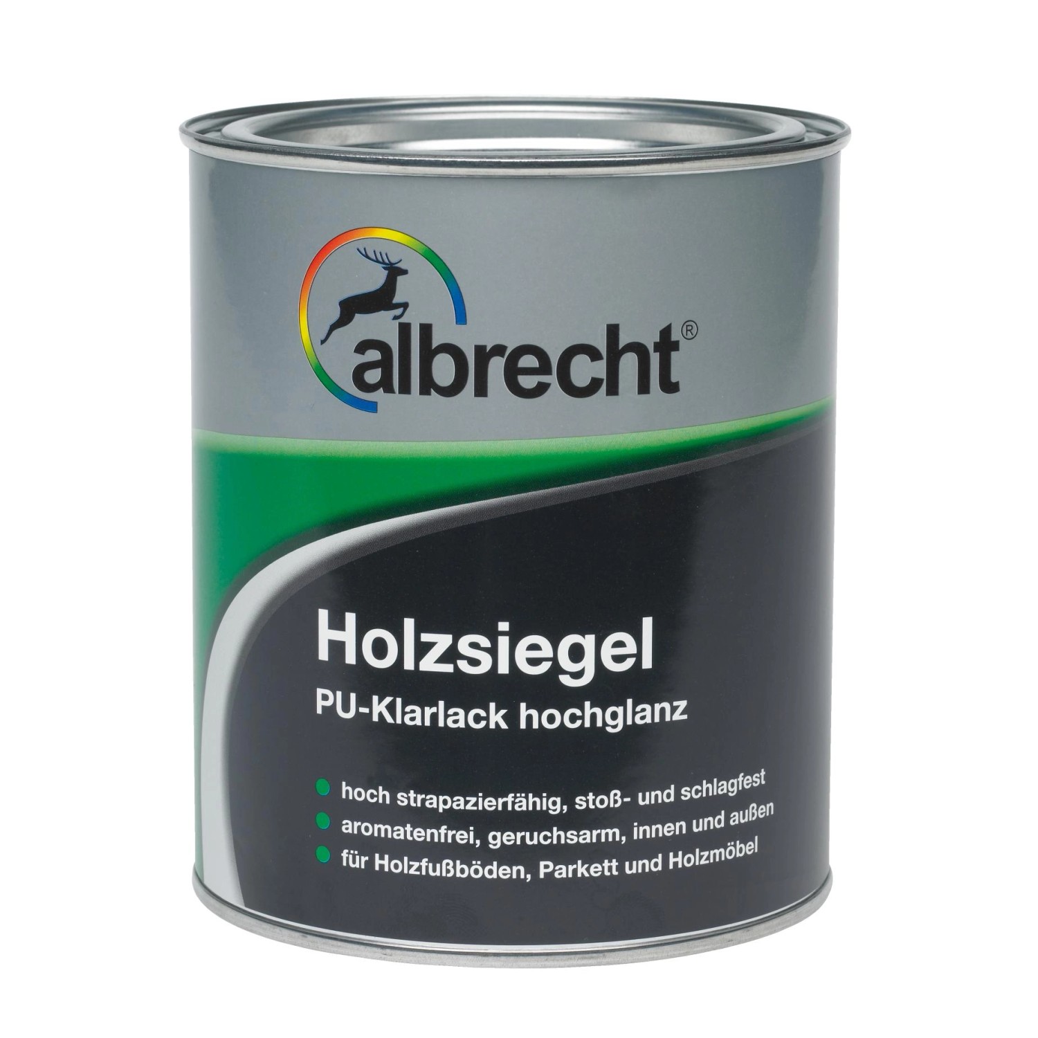 Albrecht Holzsiegel PU-Klarlack Transparent hochglänzend 2,5 l von Albrecht