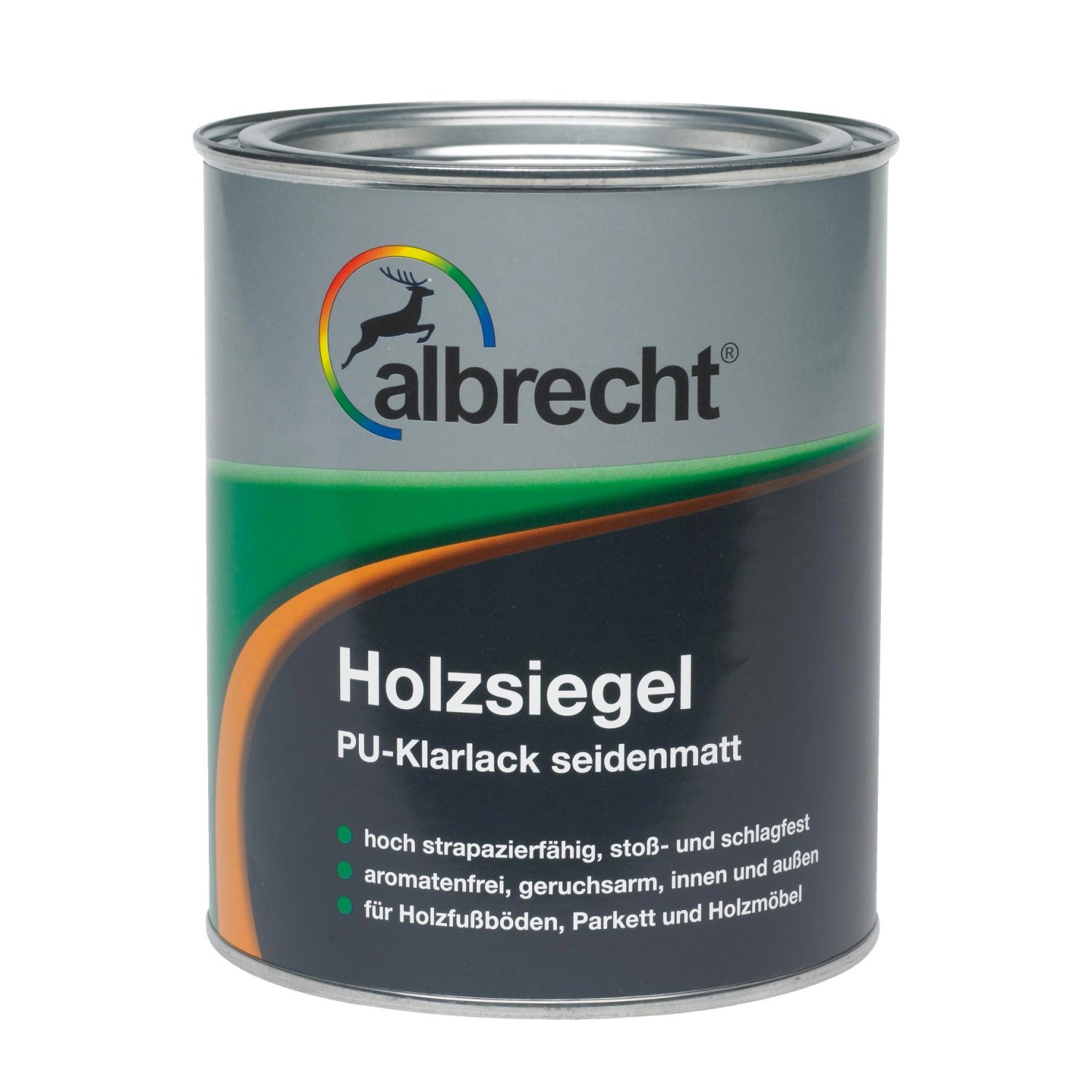 Albrecht Holzsiegel PU-Klarlack Transparent seidenmatt 2,5 l von Albrecht