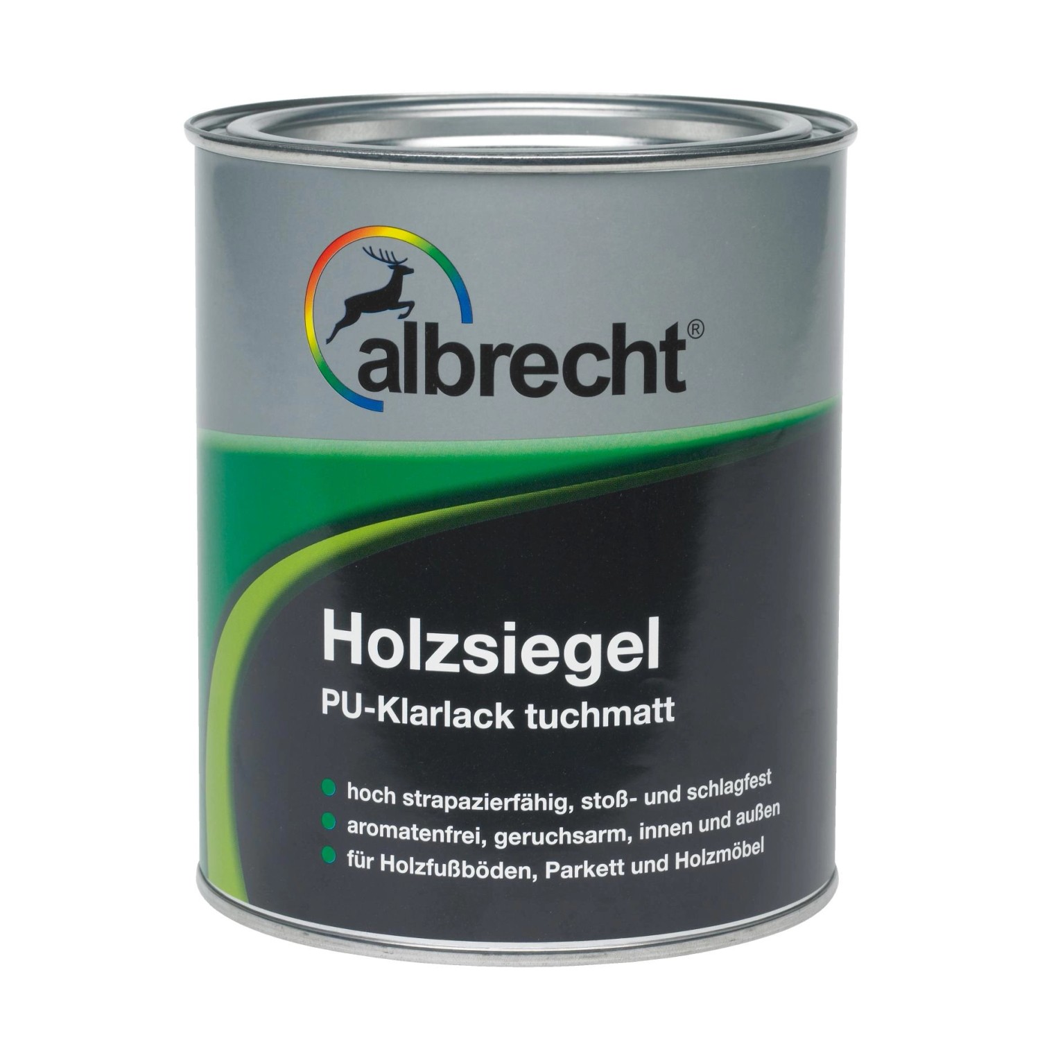 Albrecht Holzsiegel PU-Klarlack Transparent tuchmatt 125 ml von Albrecht