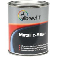 Metallic-Silber 125 ml silber Lack Effektlack Speziallack Innen Außen - Albrecht von Albrecht