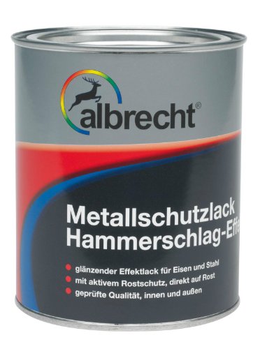 Albrecht Metallschutzlack Hammerschlag-Effekt 375ml Dunkelblau von Albrecht