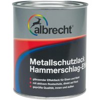 Albrecht - Metallschutzlack Hammerschlag-Effekt 750 ml aluminium Lack Schutzlack von Albrecht