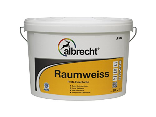 Albrecht Raumweiß A 510 10 L, 1 Stück, weiß, 3400101316000010000 von Albrecht
