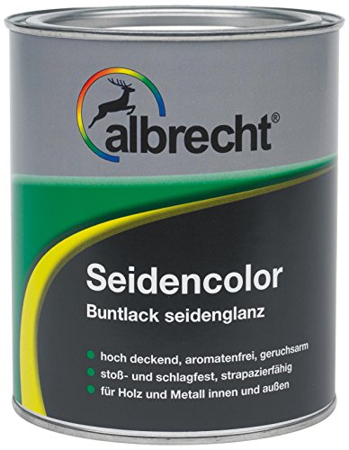 Albrecht Seidencolor Buntlack seidenglanz RAL 6005 375 ml, grün, 3400505850600500375 von Albrecht