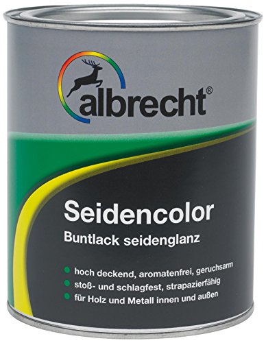 Albrecht Seidencolor Buntlack seidenglanz RAL 7035 750 ml, grau, 3400505850703500750 von Albrecht