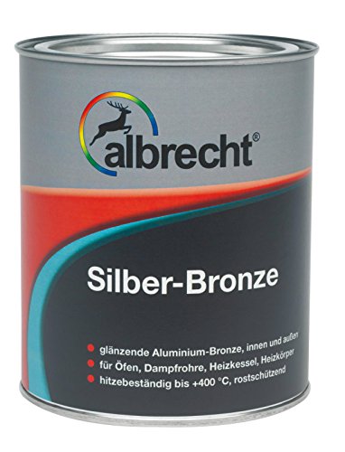 Albrecht Silber-Bronze 2,5l glänzend Ofenlack Hitzebeständig von Albrecht