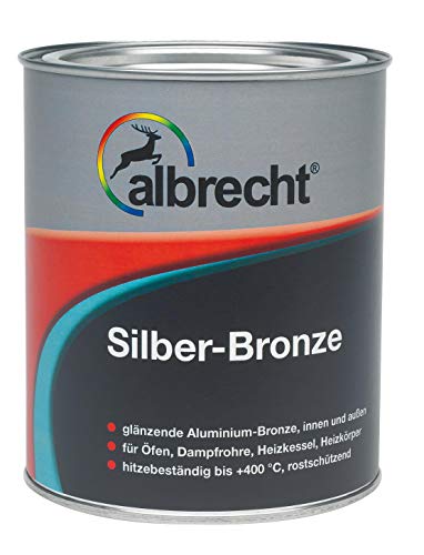 Albrecht – Silberbronze 750 ml Ofenfarbe glänzend heizkörperlack von Albrecht