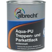 Albrecht - Aqua PU-Treppen- und Parkettlack 2,5 l farblos seidenmatt Treppenlack von Albrecht