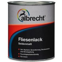Albrecht - Fliesenlack 750 ml seidenmatt Lack Fliese Wandfliese Innen von Albrecht