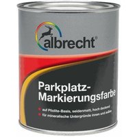 Albrecht - Parkplatz - Markierungsfarbe weiss 750 ml Industrie Kunststofffarbe von Albrecht