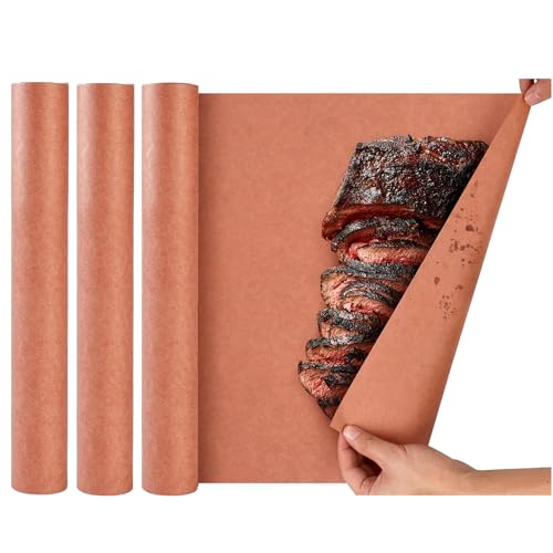 3er-Set Butcher-Papier, 30cm × 30m Pink Metzgerpapier Rolle BBQ Kraftpapier, Grillpapier Butcher Papier ideal für BBQ, Smoker, Fisch und Fleisch (30cm×10 Meter Roll) 3er-Set Butcher-Papier, 30cm × 30m Pink Metzgerpapier Rolle BBQ Kraftpapier, Grillpapier Butcher Papier ideal für BBQ, Smoker, Fisch und Fleisch (30cm×10 Meter Roll) von Albrsoy