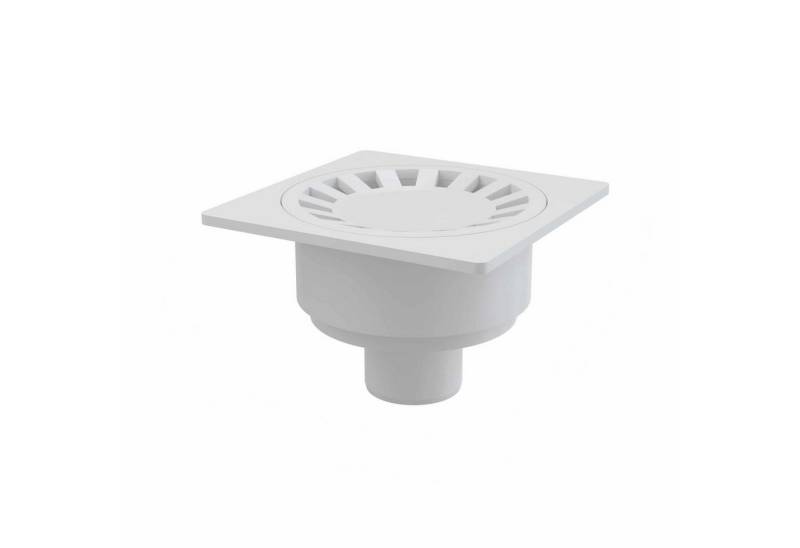 AlcaPlast Duschablauf AlcaPlast APV Bodenablauf Duschablauf, Siphon DN50, mit Kunststoffrost ø130mm weiß von AlcaPlast