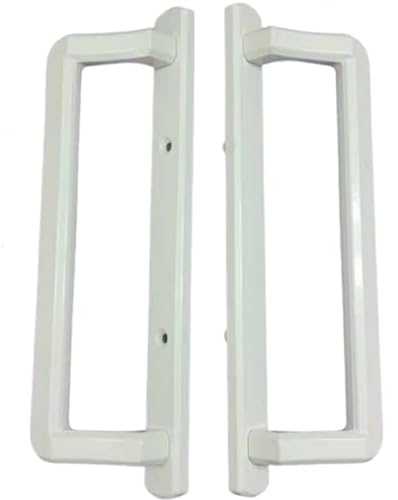 Alcan PGT Schiebetürgriff-Set für Terrassentür, 25,4 cm, mit Riegel, Schrauben innen und außen, Ersatz mit 9,5 cm Lochabstand, Reparatur, PGT-Türbeschläge, Weiß Alcan PGT Schiebetürgriff-Set für Terrassentür, 25,4 cm, mit Riegel, Schrauben innen und außen, Ersatz mit 9,5 cm Lochabstand, Reparatur, PGT-Türbeschläge, Weiß von Alcan