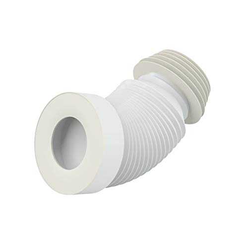 AlcaPlast A97L WC Flex-Anschlußstutzen Universal | 260-650 mm weiß ø 70-110 x ø 102-122 mm von Alcaplast