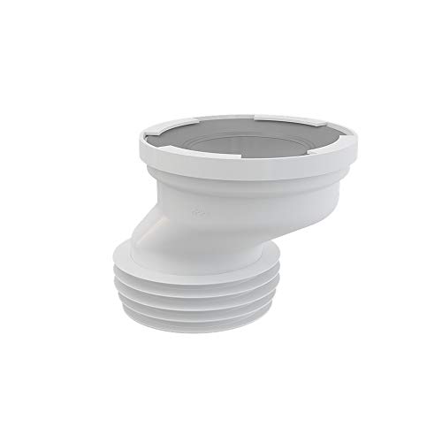 Alcaplast A991-40 WC-Anschlussmanchette exzentrisch 40mm, weiß von Alcaplast