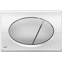Alcaplast - Alcadrain Basic - Flächenbündiger Bedienknopf, Chrom glänzend/matt M73 von Alcaplast