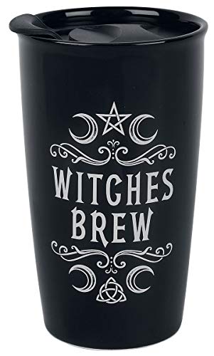 Alchemy England 1977 Witches Brew Unisex Becher weiß/schwarz Keramik Gothic, Nu Goth von Alchemy Gothic