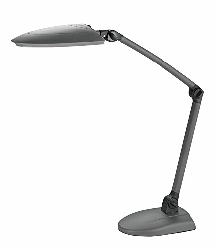 ALCO-Albert 915 - LED Schreibtisch-/Arbeitsplatzleuchte, 11 W, Kunststoff, 55 LEDs, mit Fuß und Klemme, anthrazit von Alco-Albert