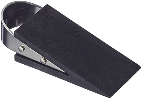 Alco-Albert 2854 - Türstopper, ca. 5 x 3,5 x 13 cm, schwarz Silber von Alco-Albert