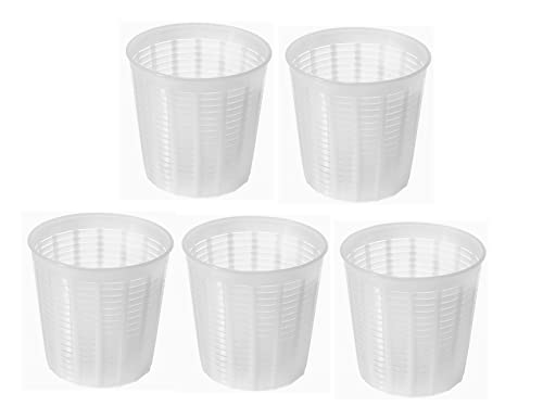 AlcoFermBrew 5 x Käseform 9.8x10cm - 0.35kg – Käseformen | Korb | Käseherstellung | Lab von AlcoFermBrew