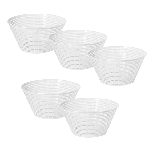 AlcoFermBrew 5 x Käseform 20.3x11cm - 1.8kg - Ricotta – Käseformen | Korb | Käseherstellung | Lab von AlcoFermBrew