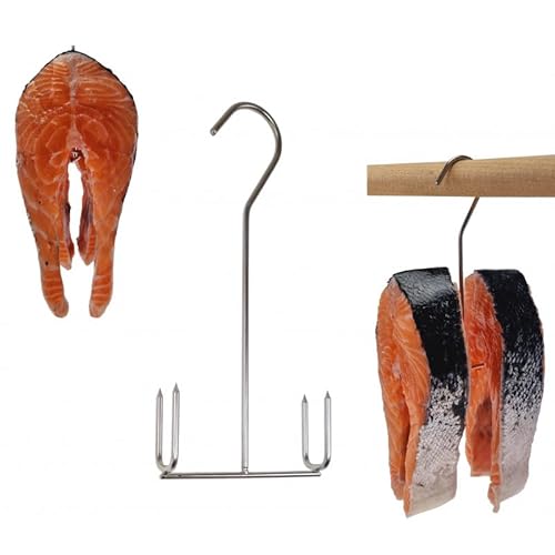 AlcoFermBrew Räucherhaken für Fleisch und Fisch (5 x Doppel-Haken zum Räuchern von Fischstücken) von AlcoFermBrew