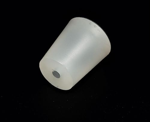AlcoFermBrew Silikonstopfen mit Bohrung - Konischer Silikon Stopfen mit Loch (18/14 mm) von AlcoFermBrew