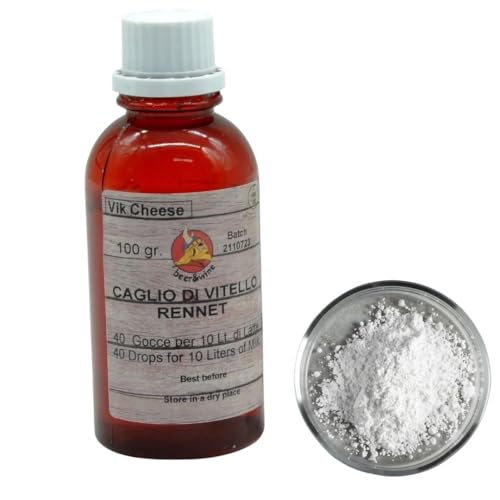 AlcoFermBrew Lab 100ml für Käse Macht + Kostenloses Calciumchlorid - Natur-Lab | Lab Extract | Flüssiges Lab AlcoFermBrew Lab 100ml für Käse Macht + Kostenloses Calciumchlorid - Natur-Lab | Lab Extract | Flüssiges Lab von AlcoFermBrew