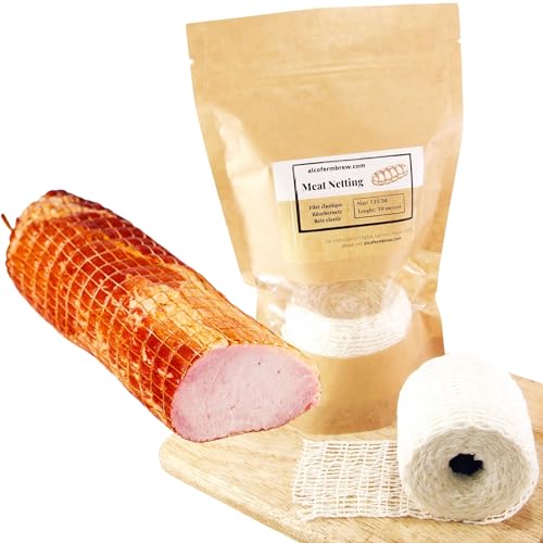 Räuchernetz 125/36-10M Fleisch netz | Fleischnetz | Lachsschinken Netze | Rollbraten Netz | Metzgereiausstattung Netz | Elastische Netz | Schinkennetz von AlcoFermBrew