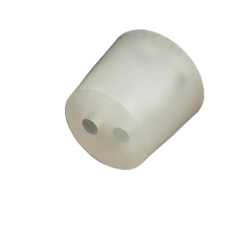 AlcoFermBrew Silikonstopfen mit Zwei Bohrungen - Konischer Stopfen mit 2 Löchern (32/26 mm) von AlcoFermBrew