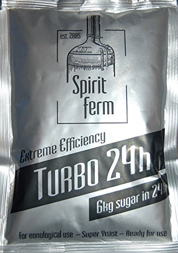 Turbohefe - Turbo 24h 195g | Destillieren Hefe | Hefe für Maische | Hefe für die Gärung | Wodka-Hefe von AlcoFermBrew