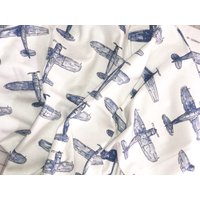 Flugzeug Swaddle Set, Vintage Babydecke, Aviator Swaddle, Pilot Babydecke Flugzeug-Babypartygeschenk von AldenHillDesigns